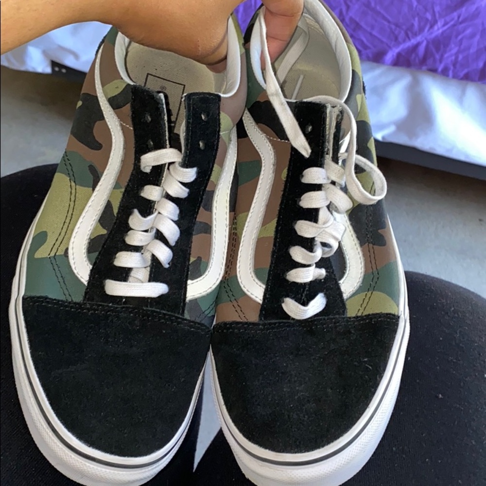 Camouflage Print Van Sneakers